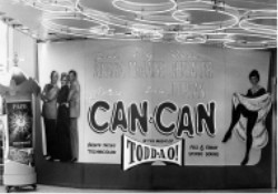 Display for 'Can-Can' at the Villa Theatre in 1960