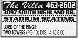 The closing day ad for the Villa