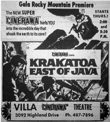 Starts Thursday Ad for Krakatoa.