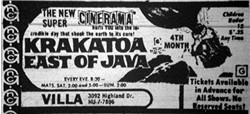4th Month ad for Krakatoa.