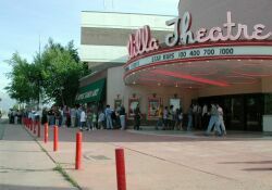 The line for the 7 P.M. showing on May 24th.