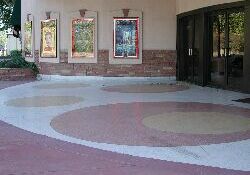 Floor in the entry of the Villa Theatre