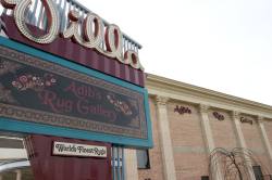 Villa sign and 'Adib's Rug Gallery' on side of building, Villa Theatre, Salt Lake City, Utah